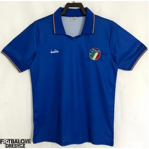 Itálie 1990 Retro Domácí Dres Krátký Rukáv Itálie 1990 Retro Domácí Dres Krátký Rukáv